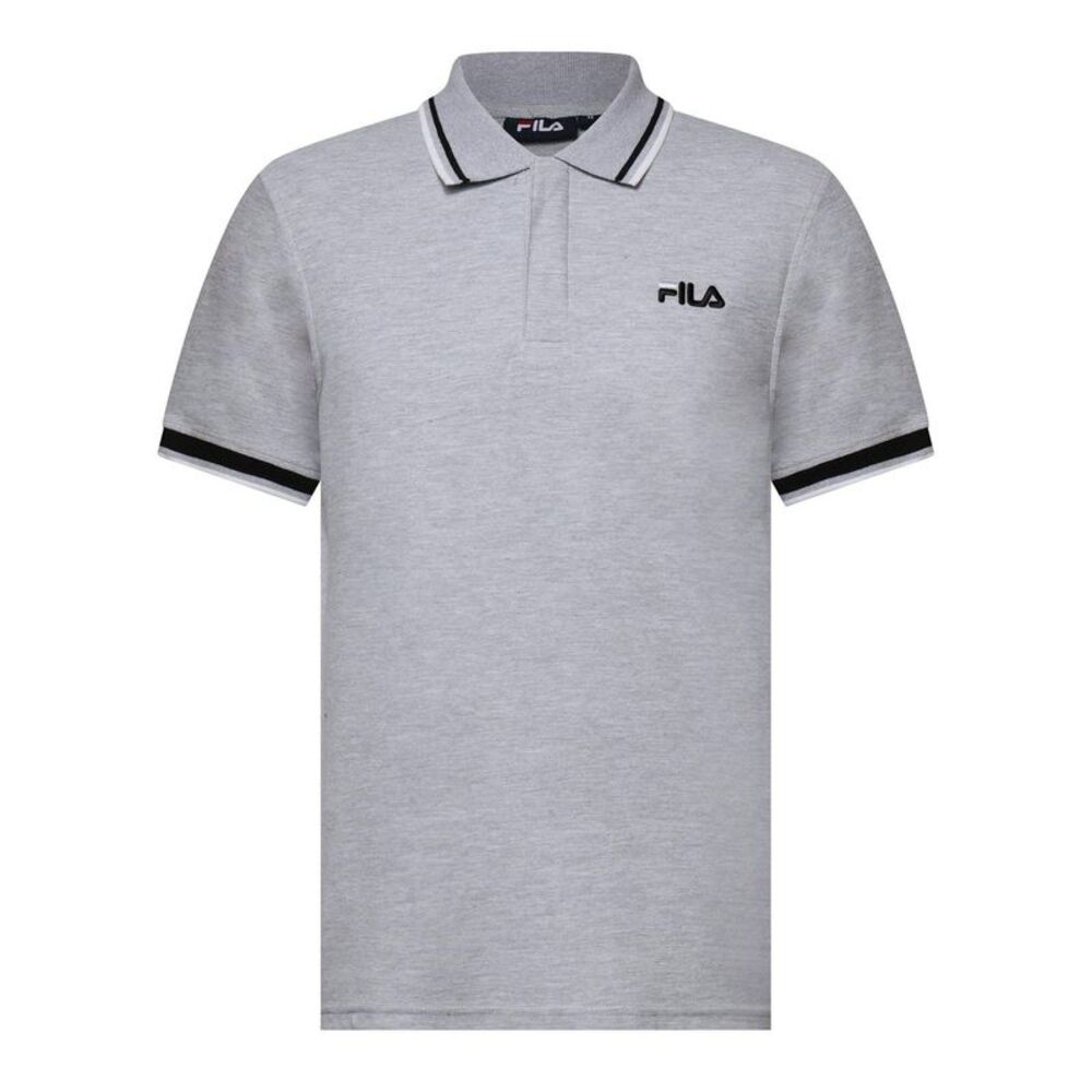 Fila Mens Bowey Polo Shirt / Light Grey Marl